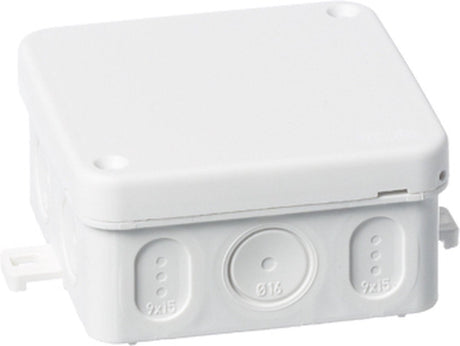 Busch-jaeger abb hafobox ap75 opbouw lasdoos kabeldoos wit – ip65 spuitwaterdicht – 75x75mm