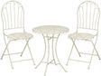 Mica decorations marseille bistroset - set van 3 - ijzer - off-white