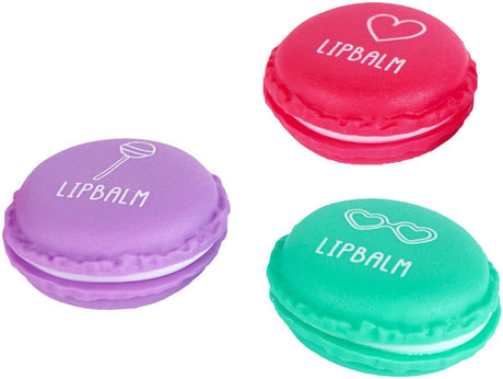 Opret det! slik læbepomade macaron æske, 3 stk.