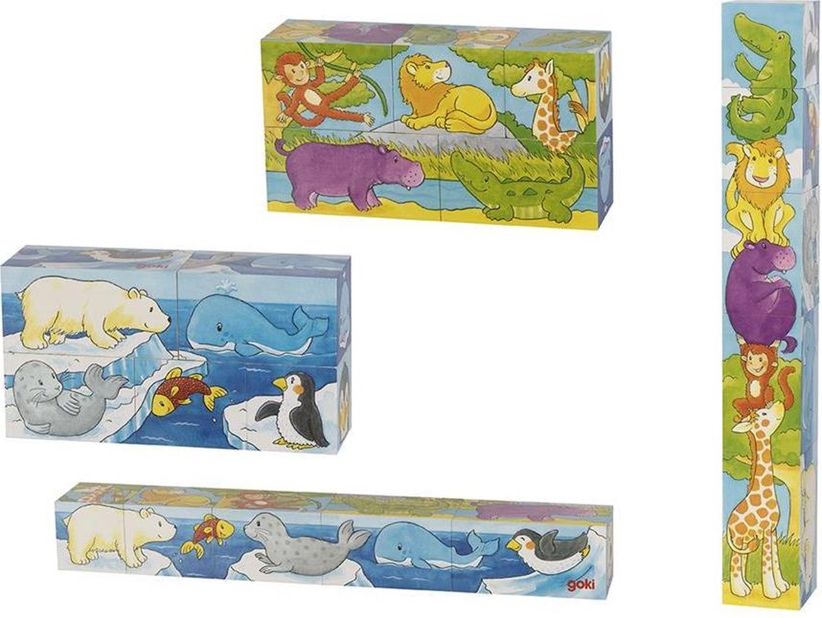 Goki Wood Block Puzzle Safari, 5 ..