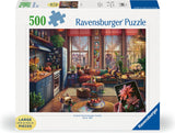 Ravensburger puslespil hyggeligt boho studie - puslespil - 500 storformatbrikker