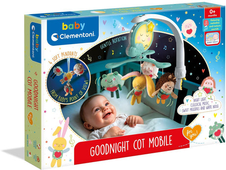 Clementoni - baby - godnatseng mobil - babymobil med lys og musik - fra 0 mdr