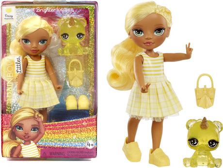 Rainbow high littles minidukke - tusindfryd (gul)