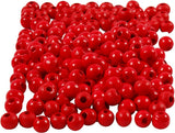 Creativ Company Wood Perles Red, 150st.