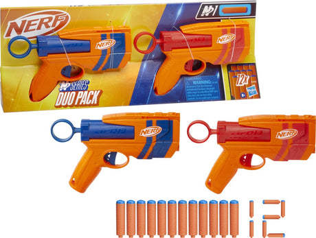 Nerf n series duo-pakke legetøjsblastere inklusive 12 n1 dartpile