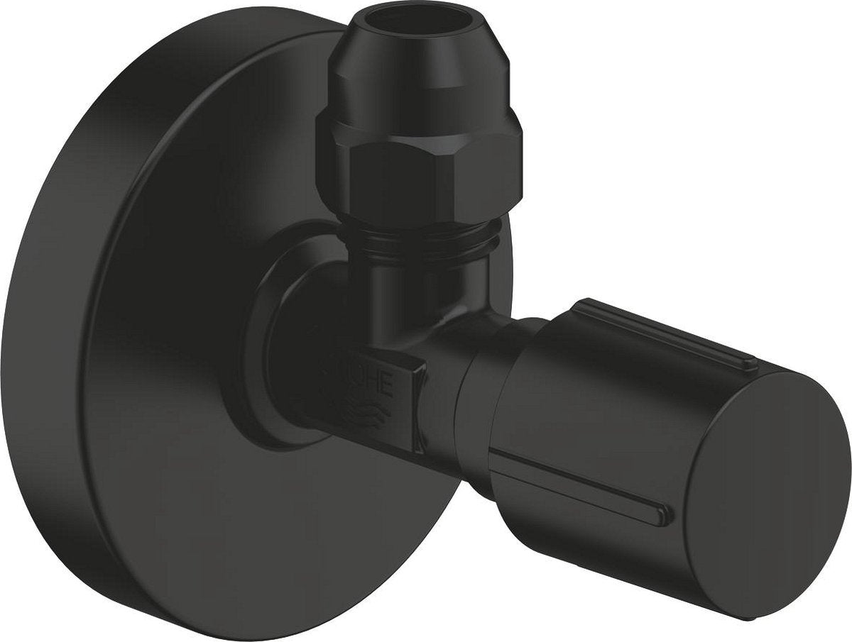 Grohe hjørnevaskekran 1/2 x 3/8 mat sort