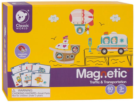 Klassisk World Puzzle Box Magnet - Trafik