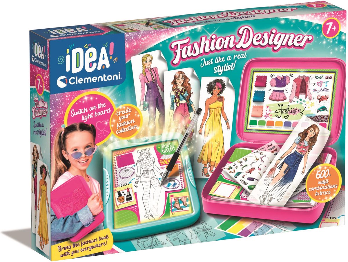Clementoni idé - modedesigner - modedesign til børn - hobbypakke - fra 7 år
