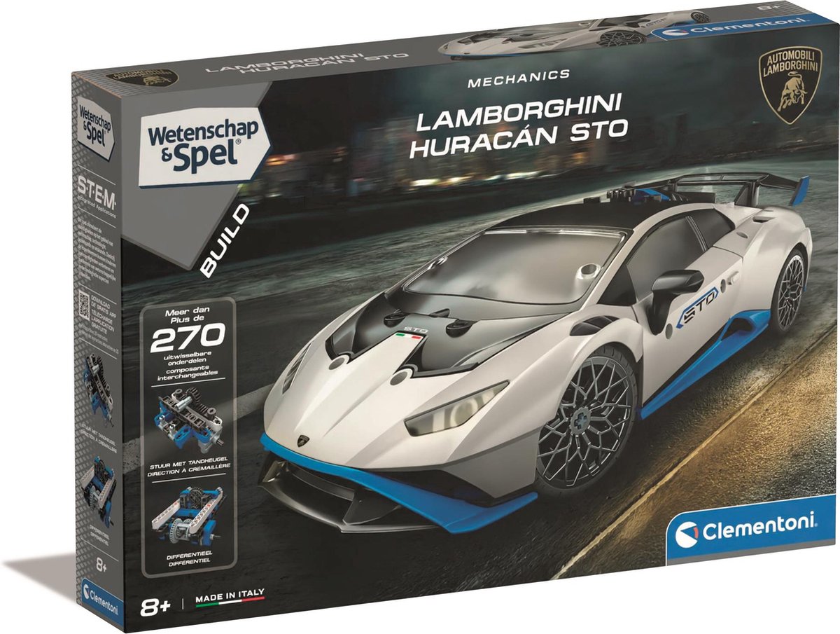 Clementoni videnskabsspil - lamborghini huracan - byggelegetøj - stemmelegetøj - fra 8 år