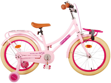 Volare fremragende børns cykel - piger -18 tommer - lyserød - 95% samlet