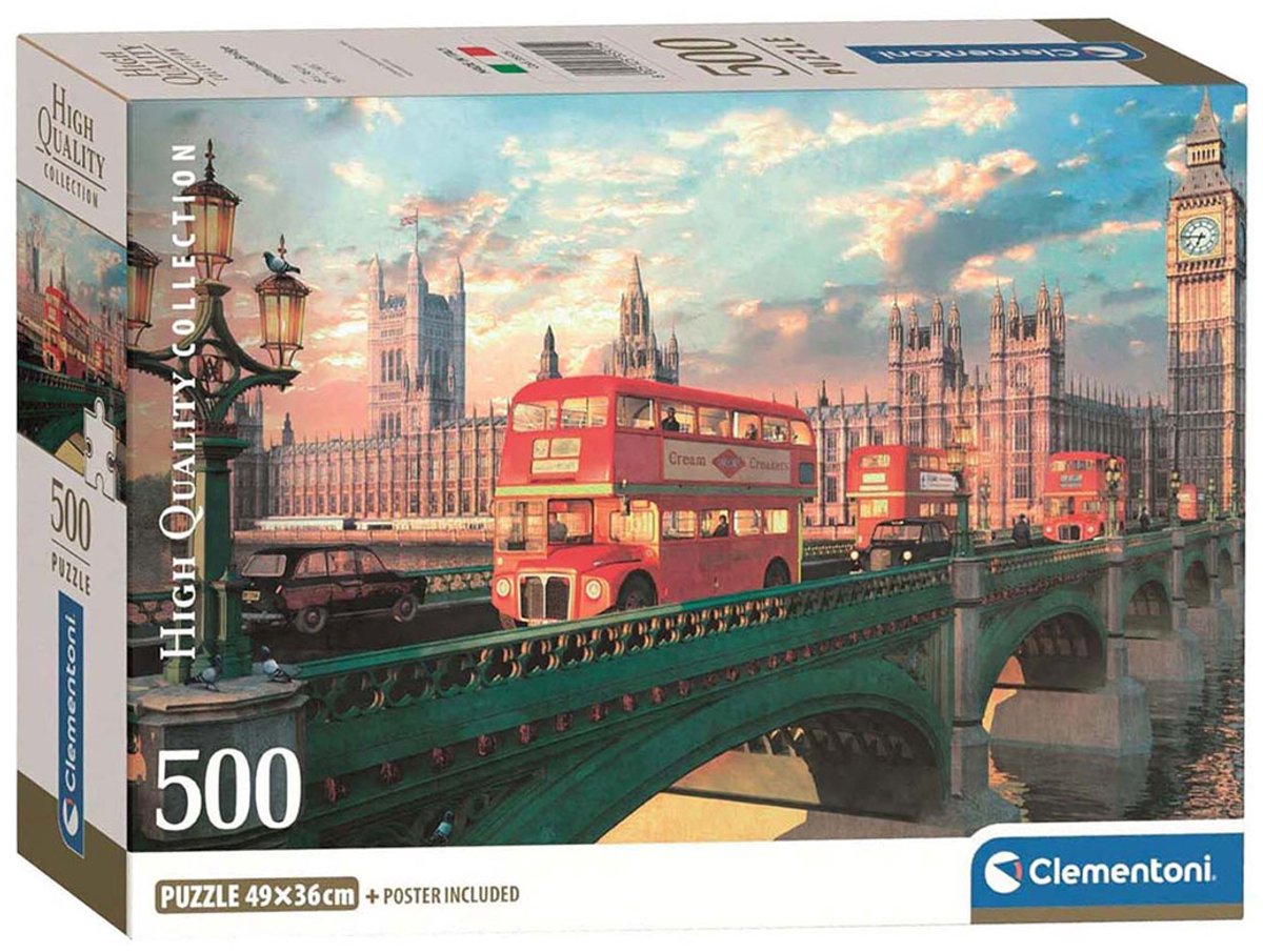 Clementoni puslespil Westminster Bridge, 500 stk.