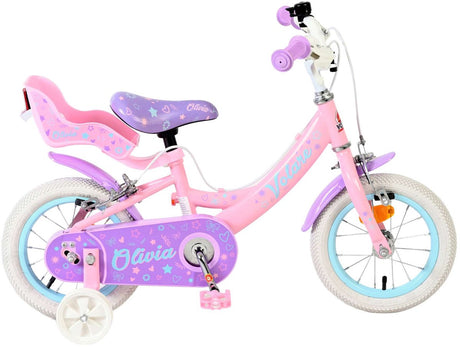Volare olivia børnecykel - piger - 12 tommer - pink - to håndbremser