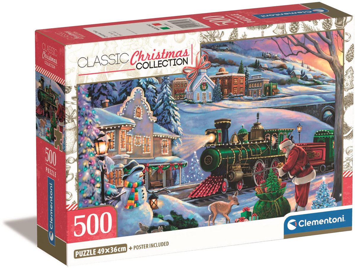 Clementoni puslespil juletog - 500 stk.