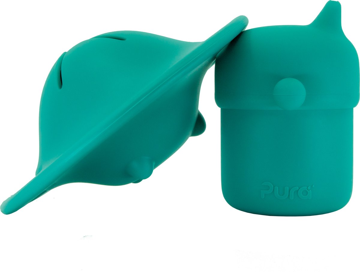 Pura my-my™ - silikone - sippy kop og snack kop - 150 ml - mynte