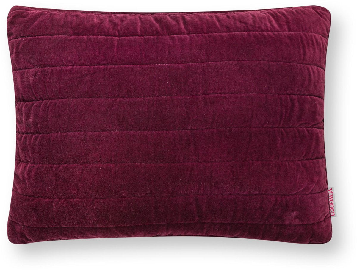 Vtwonen sierkussen quilted - kussen voor de woonkamer - wit - 50x70cm
