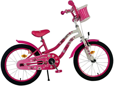 Volare dejlig børnecykel - piger - 18 tommer - pink hvid