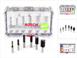 Bosch tilbehør 6-delt lige skæresæt - skaftdiameter 8 mm - 2607017466