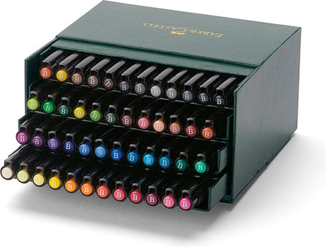Faber-castell faber castell tegnepen - pitt artist pen - pensel - 48 stykker - studieboks fc-167148