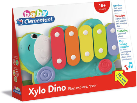 Clementoni baby - xylo dino, legetøjsinstrument