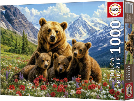Educa - puslespil - grizzlybjørne canada - 1000 brikker - puslespil