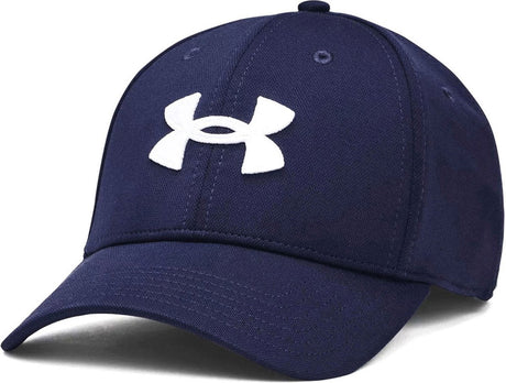 Under armour m lynende lav str-blu herrekasket - midnat marineblå - hvid