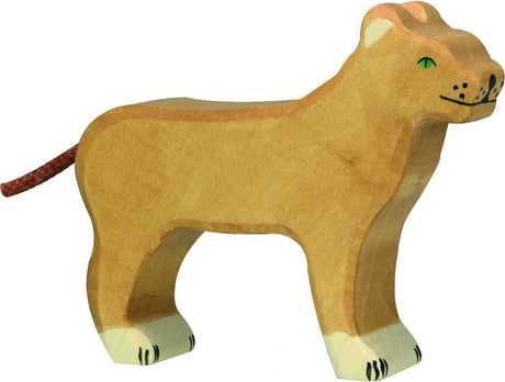 Holztiger løvinde. 13,5 cm.