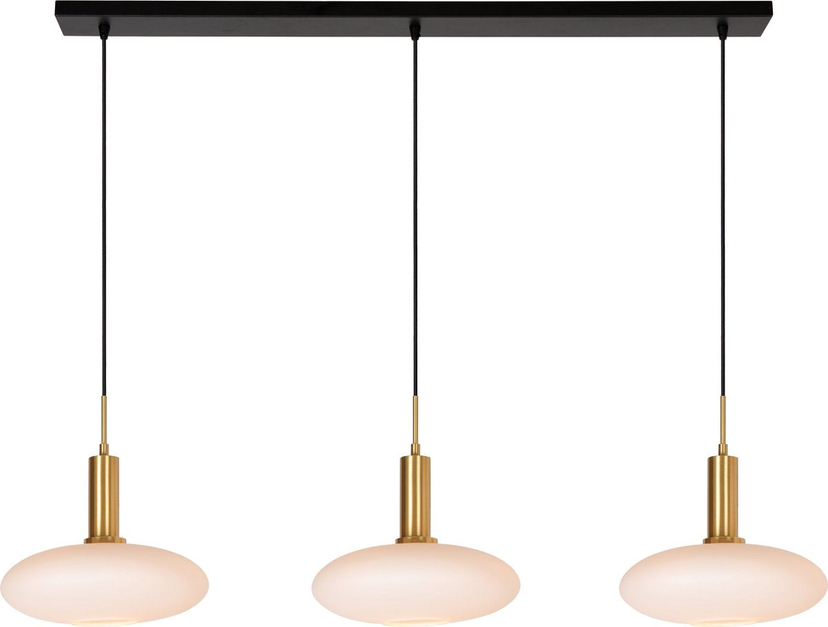 Lucide singala - hanging lamp - 3xe27 - matt gold brass