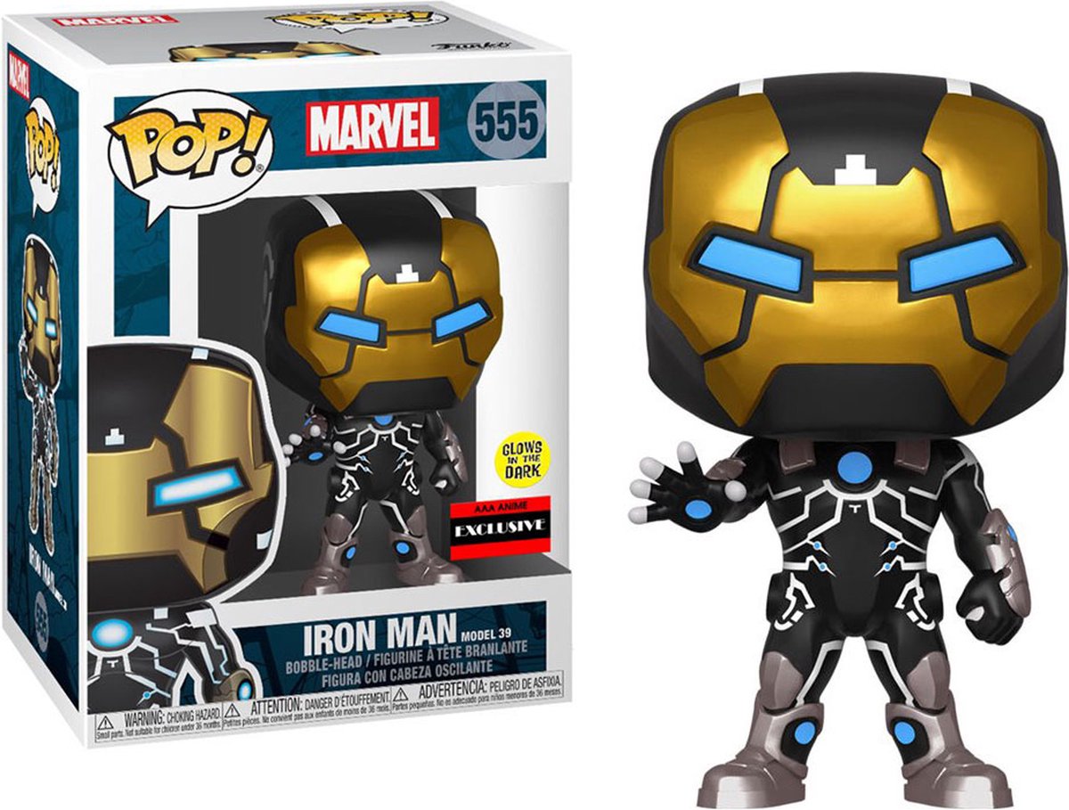 Funko! pop - eksklusiv - marvel: 80th iron man #555 (aaa eksklusiv)