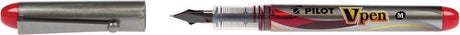 Pilot fyldepen v-pen sølv rød