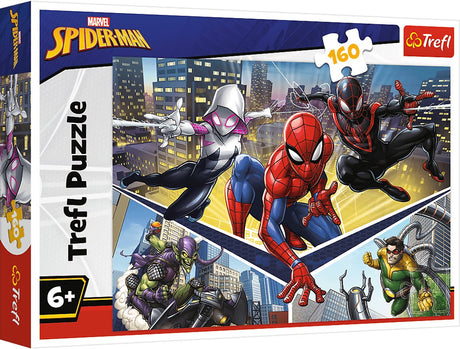 Trefl spiderman power marvel puslespil - 160 brikker - fra 6 år