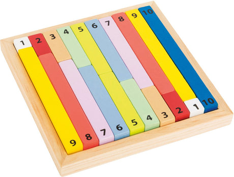 Lille fod - matematikpinde af træ