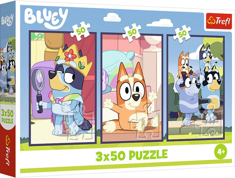Trefl puslespil bluey familie - 3x50 brikker - fsc mix 70% puslespil.