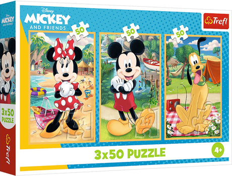 Trefl puslespil disney mickey mouse - 3x50 brikker fsc mix 70%.