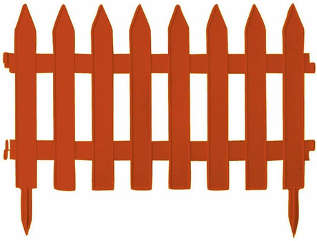 Prosperplast havelåger - 7x stk - plast - 320 cm - terra - kantkant - havehegn