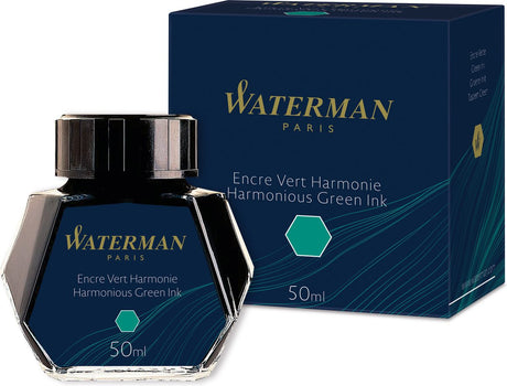 Waterman fyldepen blæk | harmonisk grøn | 50 ml flaske