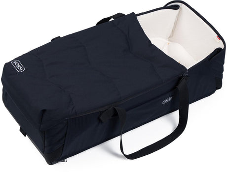 Voksi carry me - babynest - bærbar babynest - rejseseng - babynest - bærekurv - sort creme