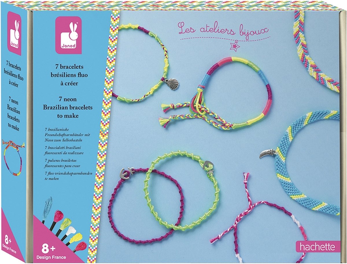 Janod - studie - fremstilling af bijoux neon armbånd