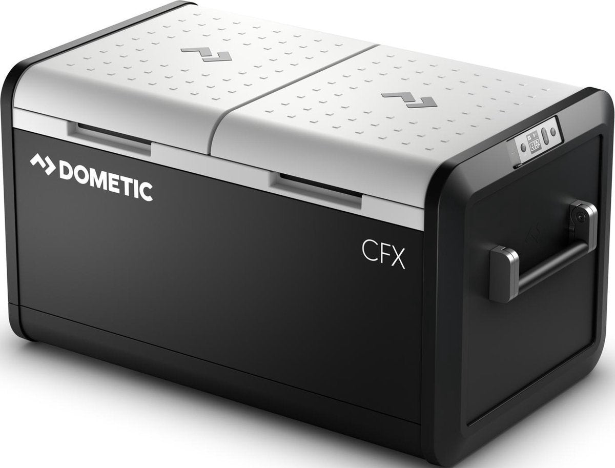 Dometic cfx3 75dz dual zone kompressor køler fryser - 74l - 12 24 230v - energiklasse d - sort grå