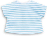 Corolle ma tøj stribet t-shirt - grå 36 cm