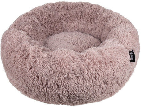 District 70 fuzz donut hondenmand - sand - large ø 80 cm