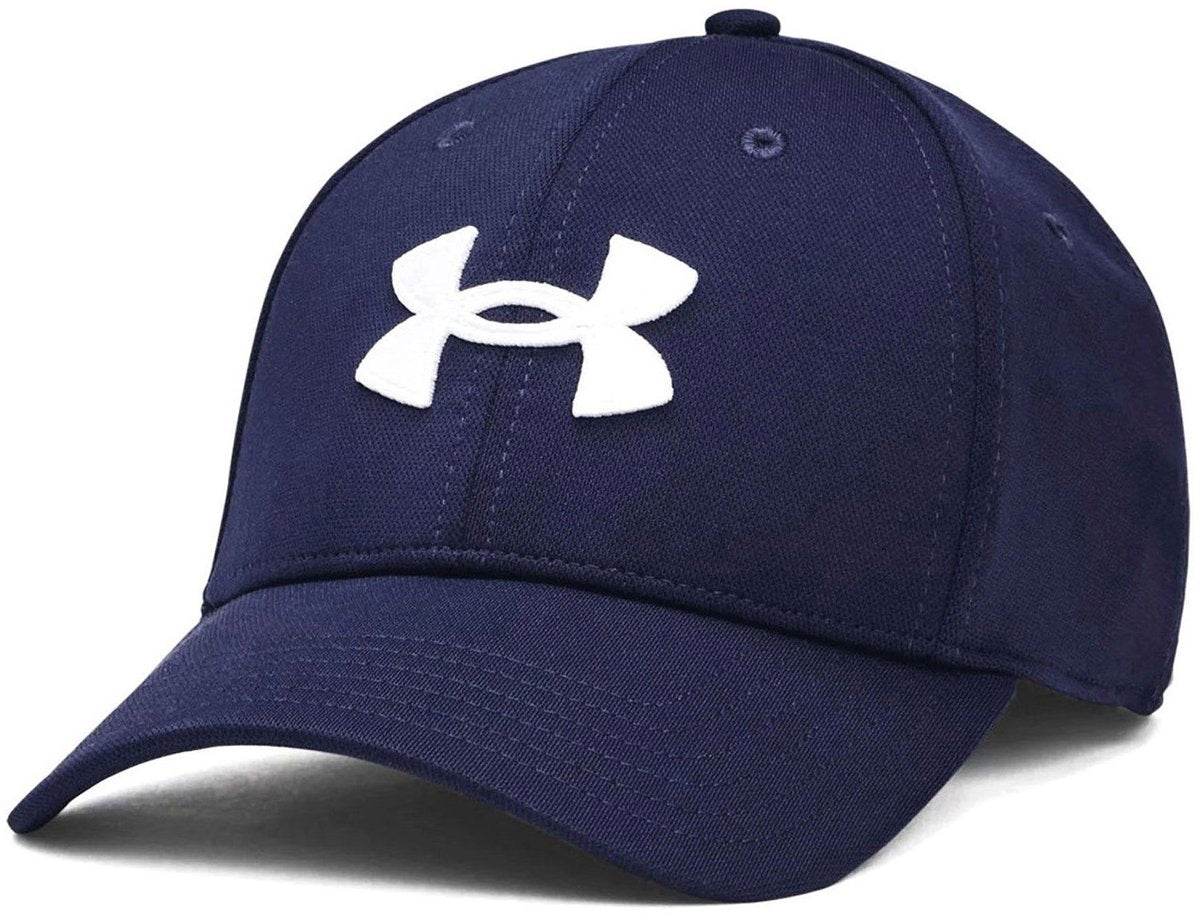 Under armour m lynende lav str-blu herrekasket - midnat marineblå - hvid
