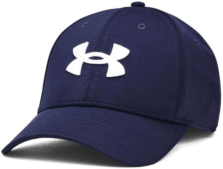 Under armour m lynende lav str-blu herrekasket - midnat marineblå - hvid