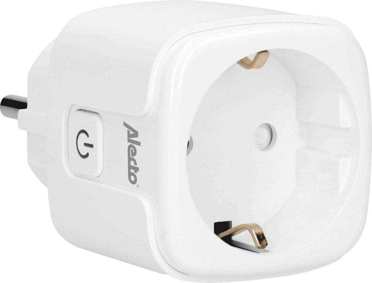Alecto smart-plug20 - smart WiFi-adapter med energimåler - 16a 3680w - hvid