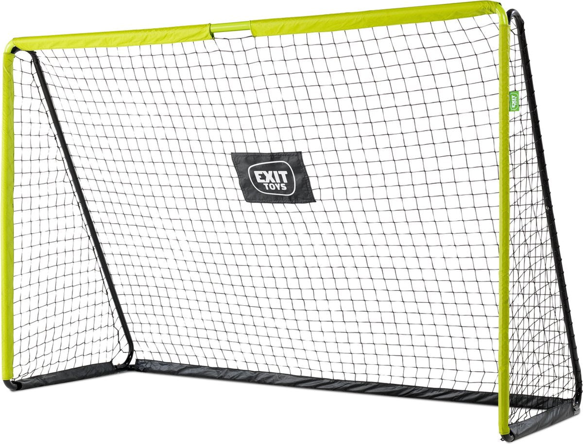 Exit toys exit tempo stalen voetbaldoel 300x200cm - voetbal goal - voor kinderen - tuin - groen zwart