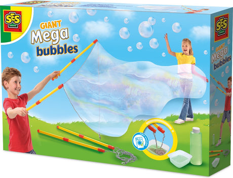 Ses creative 02323 mega bobler med xxl sticks - ekstra store bobleblæsere med praktisk værktøj
