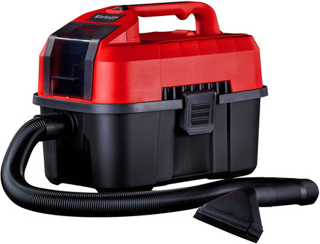 Einhell batteri vådtørstøvsuger te-vc 18 10 li solo - power x-change - 18 v li-ion - 10 l - 90 mbar - slangelængde - diameter: 2,0 m 36 mm - 72 db - blæsefunktion - inkl. 6-delt tilbehørssæt - ekskl. batteri og oplader