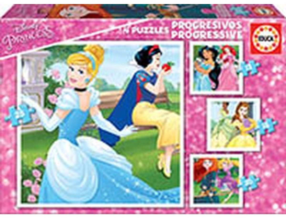Educa puslespil Disney prinsesser pap 12-16-20-25 brikker børnepuslespil.