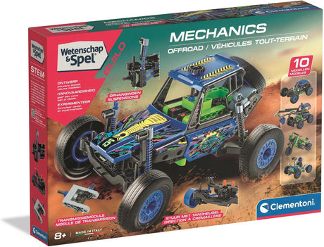 Clementoni videnskab og spil - mekanik off road byggesæt, 10 modeller