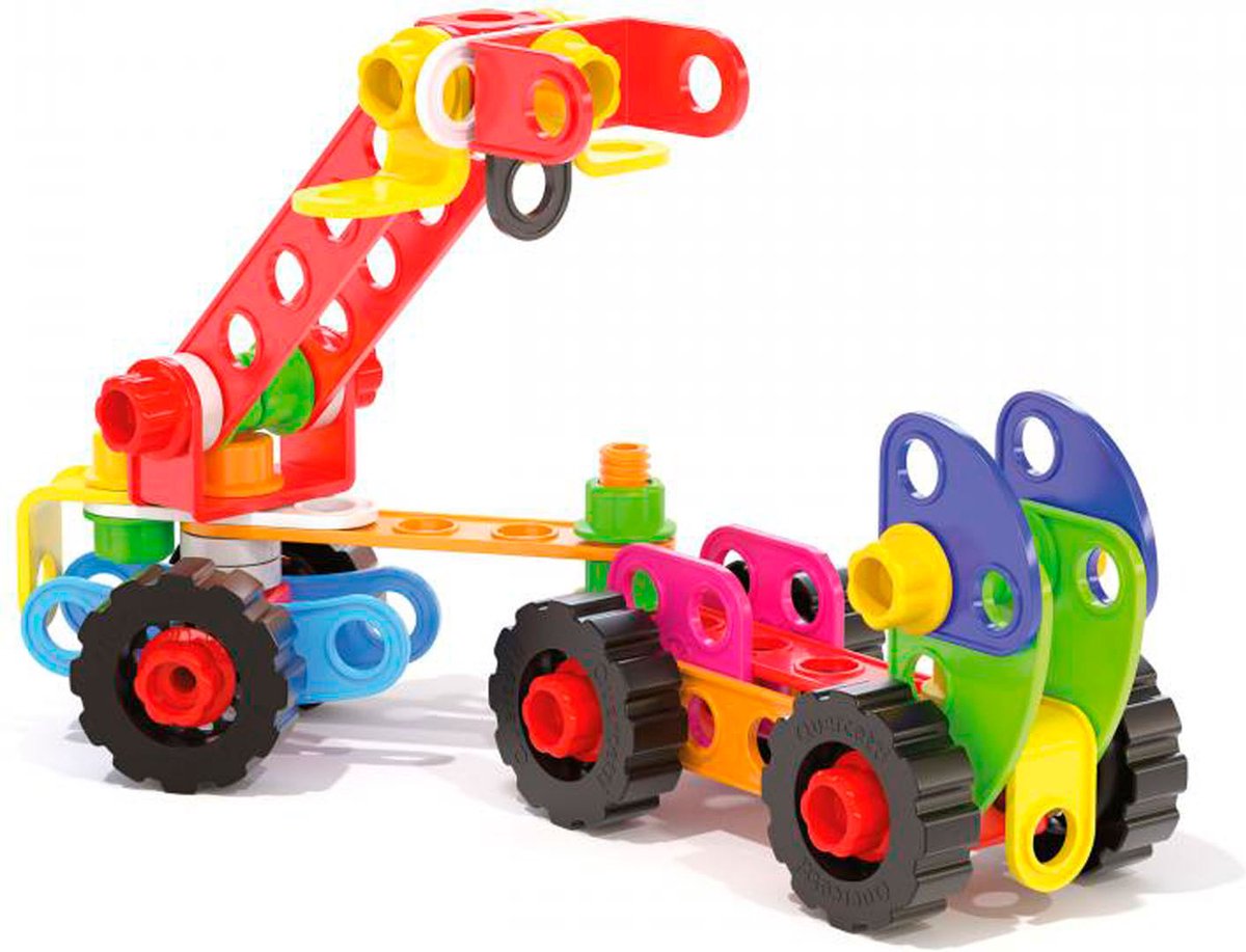Quercetti Tecno Jumbo med opbevaringsboks, 84dlg.