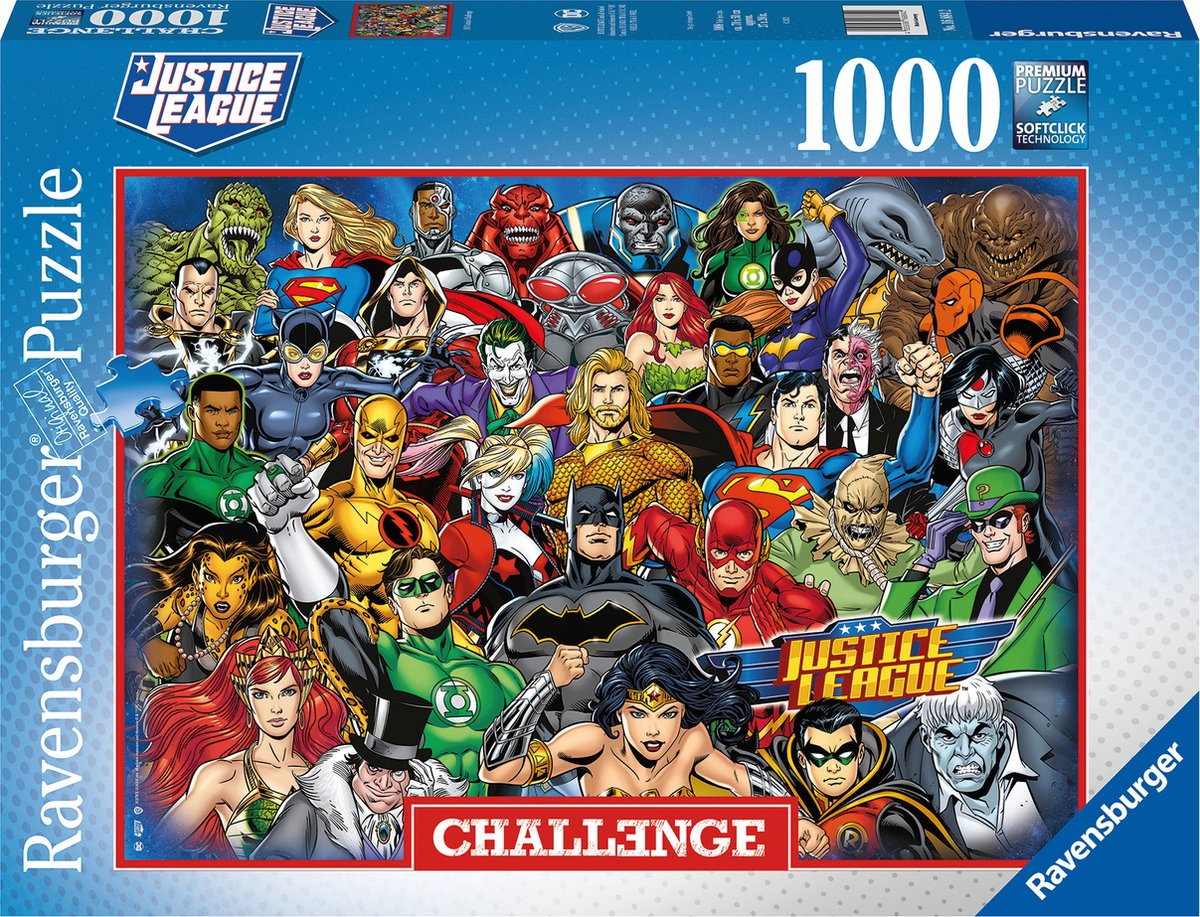 Ravensburger puslespil dc comics - puslespil - 1000 brikker udfordring